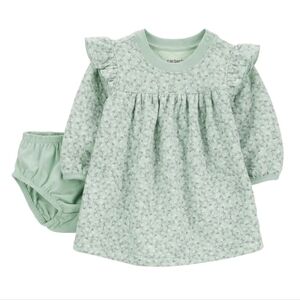 NWT Carter's Mint Floral Baby Dress with Bloomers